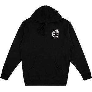 Size L. Anti Social Social Club logo-print hoodie.